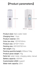 Load image into Gallery viewer, Portable Mini Nano Mist Sprayer for Facial, Body, Nebulizer, Steamer, Moisturizing 30ml - JollyCaps