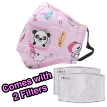 Load image into Gallery viewer, Pink Panda Cotton Face Masks - JollyCaps