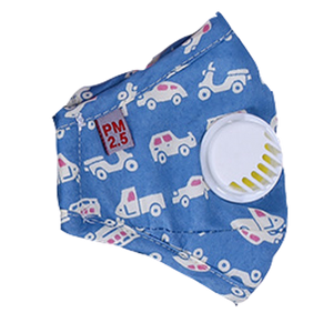 Blue Cars and Motorcycle Cotton Face Masks - JollyCaps