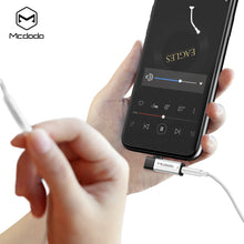 Load image into Gallery viewer, Mcdodo 2 in 1 lightning to dual DC3.5MM Audio Adapter + Lightning charger for iPhone - JollyCaps
