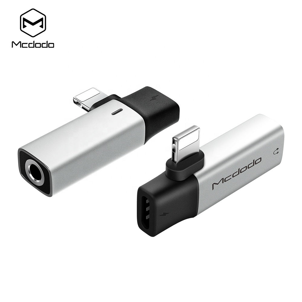 Mcdodo 2 in 1 lightning to dual DC3.5MM Audio Adapter + Lightning charger for iPhone - JollyCaps